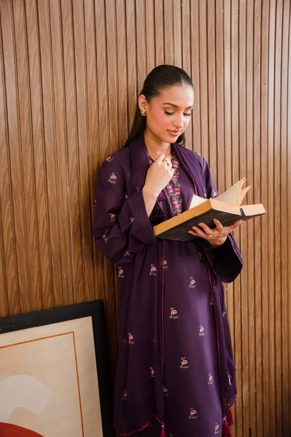Fiora 3pc  Stitched Embroidered - Nayel 8006